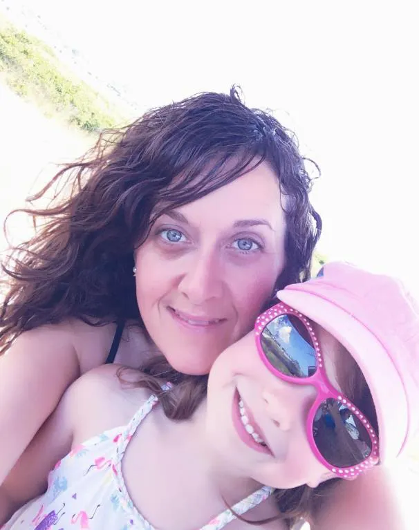 Catherine Old with daughter Atiya